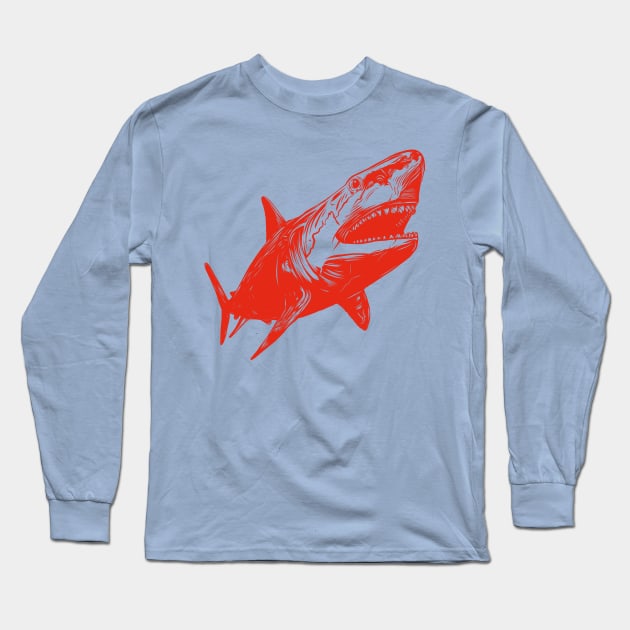 Jaws Long Sleeve T-Shirt by PaybackPenguin